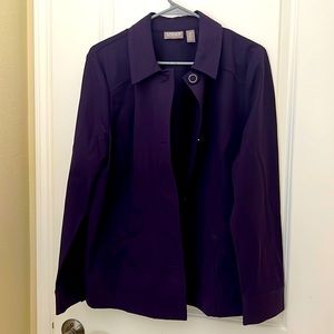 Chicos Purple Jacket Size 2